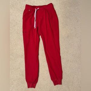 Figs red joggers size XS